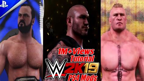 WWE 2k19 Mods Tutorial For PS4 YouTube