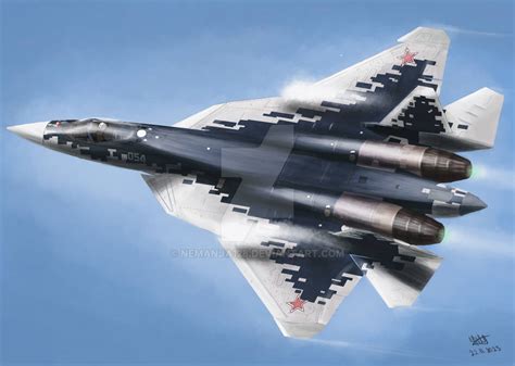 Sukhoi Su-57 by nemanja128 on DeviantArt