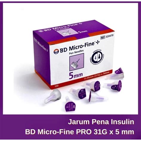 Jual Jarum Insulin Bd Microfine G X Mm Harga Per Box Isi Pcs