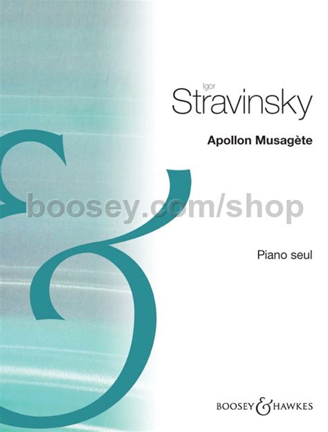 Igor Stravinsky Apollon Musagete Piano