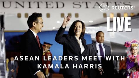 Live Asean Leaders Meet With Us Vice President Kamala Harris Youtube