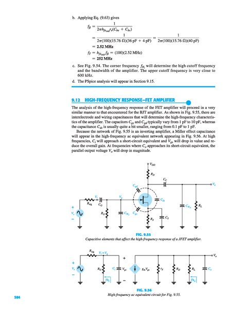 HIGH Frequency ResponseFET Amplifier Electronic Circuit Devices