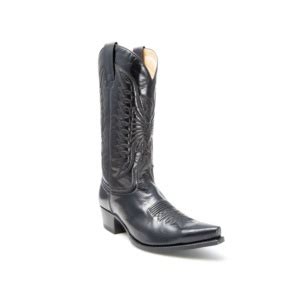 Botín Sendra 4660 Cuervo Western para hombre en cuero negro