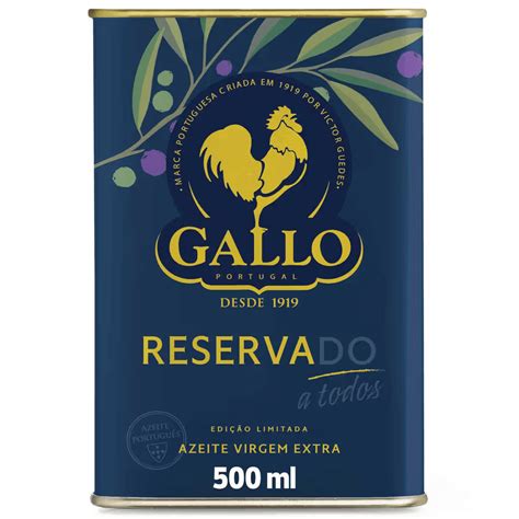 Azeite Virgem Extra Reserva Lata GALLO Nutripédia