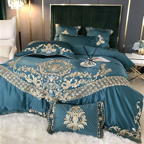 Four Piece Summer Ice Silk Naked Sleeping High Grade Atmospheric Pure Green Bed Sheets Cheap