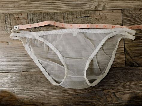 Vintage Nylon See Thru Sheer String Bikini Panties NO GUSSET EBay