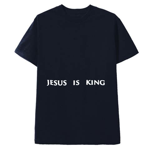 JESUS IS KING MERCH - NAVY TEE CHICAGO KANYE WEST | MAGIC-CUSTOM.COM