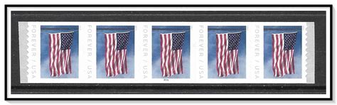 US 5342 Flag Coil Strip Of 5 PNC MNH United States General Issue