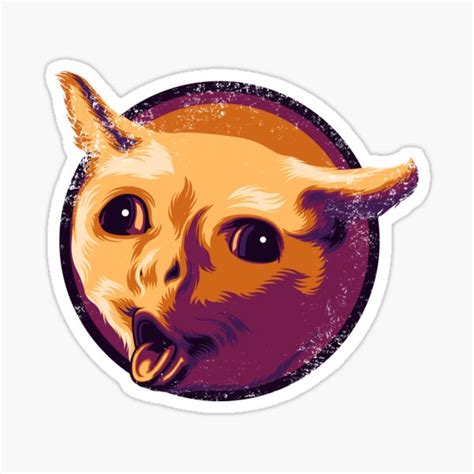 "Coughing Cat Retarded Meme" Sticker for Sale by FinestMeme | Redbubble