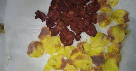 ПП чипсы из свеклы, картофеля и бананов в аэрогриле рецепт с фото ...