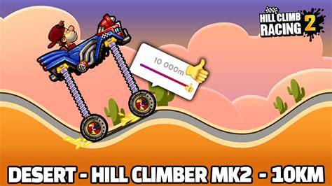 Hill Climb Racing 2 10000m With Hill Climber Mk2 In Desert Youtube