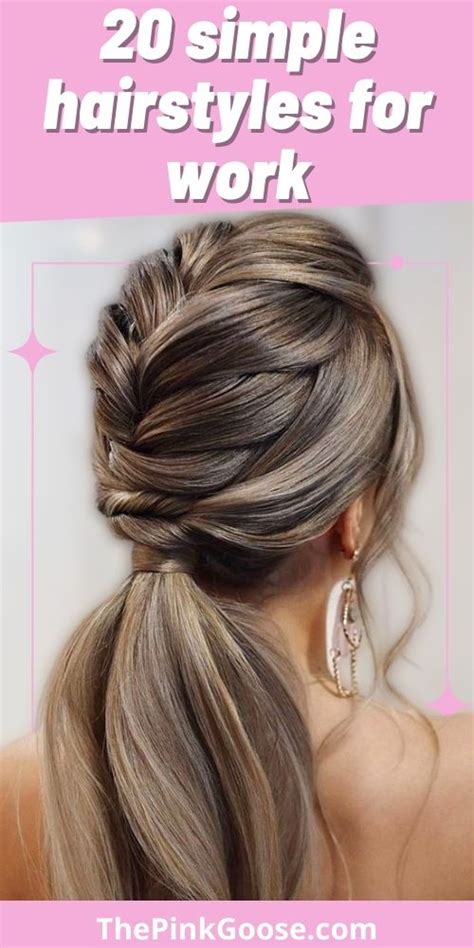 The 20 Cutest Simple Hairstyles for Work