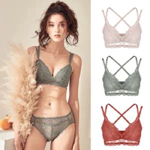Gm Custom Embroidered Lace Bras Set Panties Sexy Underwear Lingerie Lace Bra And Adhesive Bra