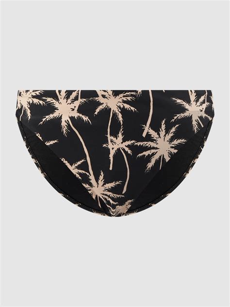 Shiwi Bikini Hose Mit Palmen Prints Schwarz Online Kaufen