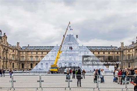 A General View Of French Street Artist Jrs Artwork Outside The News