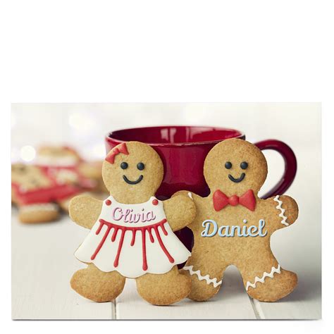 Buy Personalised Card Gingerbread Couple For Gbp 1 79 Card Factory Uk