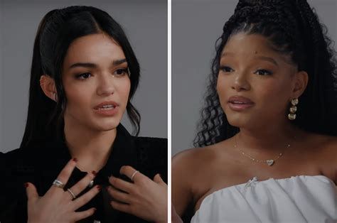 In A New Interview Halle Bailey And Rachel Zegler Responded To The