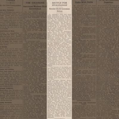 "Battle for Stalingrad" "Soviet Hold German Drive" - Newspapers.com™