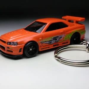 Nissan Skyline R Hot Wheels Keychain Etsy