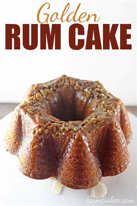 Golden Rum Cake with Pecans & Buttery Rum Glaze