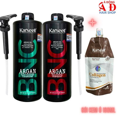 Cặp Dầu Gội Xả Karseell Bnc Argan Collagen Siêu Mươt Tóc Gói Hấp ủ 100ml Shopee Việt Nam