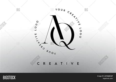 Aq Letter Logo Design Vector Photo Free Trial Bigstock