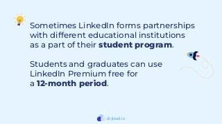 How To Get Linkedin Premium Free For Students And Graduates Ppt