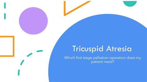 Tricuspid Atresia Which First Stage Palliation Operation Does My