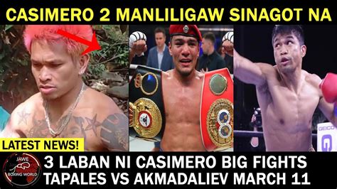 Casimero Sinagot Na Ang 2 Manliligaw Marlon Tapales Vs Murodjon