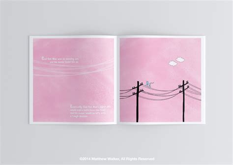 Illustration and Book Design - Cool Cat Blue on Behance