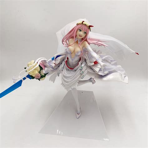 25cm Darling In The Franxx Zero Two 02 Sexy Girl Wedding Pvc Figure With Box Shopee Malaysia