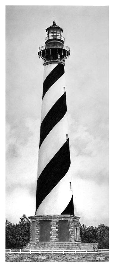 Cape Hatteras Lighthouse Drawing by Greg DiNapoli