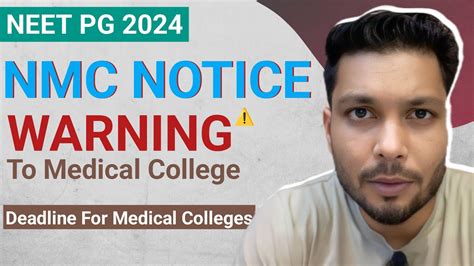 Nmc New Update Nmc Notice Neet Pg Stipend Update Nmc Warning