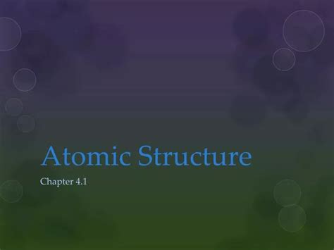 Ppt Atomic Structure Powerpoint Presentation Free Download Id5236551