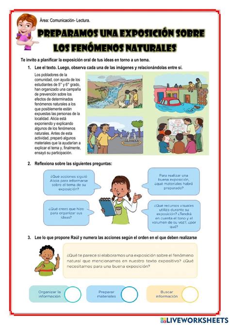 Preparamos Una Exposición Sobre Los Fenómenos Naturales Worksheet Adivinanzas Y Trabalenguas