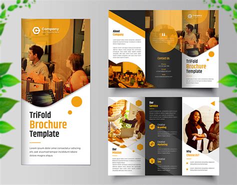 Corporate Business Tri Fold Brochure Design Template Behance