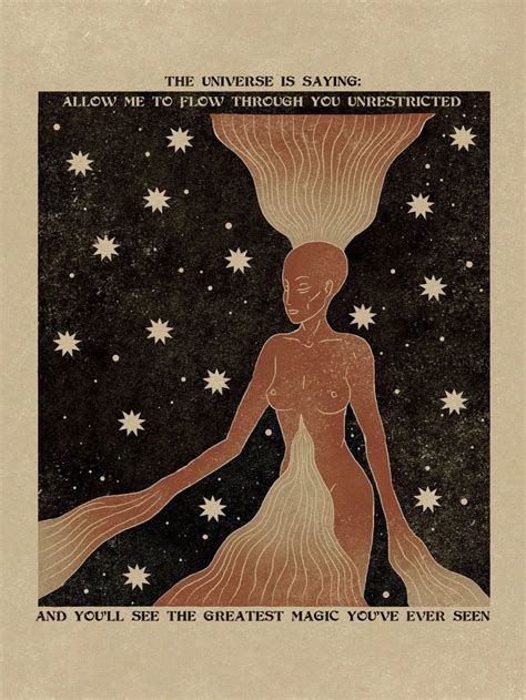 Universe Stars Print Burnt Orange Print Cosmos Nude Body Etsy In Soul Art