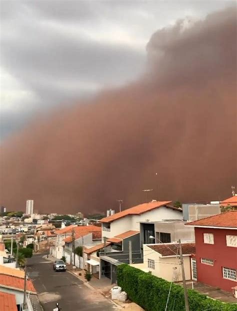 Tempestade De Areia Brasil - Tempestade de areia que atingiu interior de São Paulo é fenômeno ...