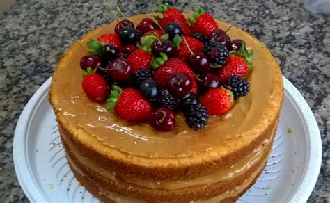 Mil Del Cias Na Cozinha Naked Cake Recheio Doce De Leite E Frutas