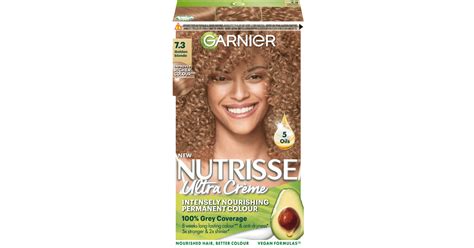 Köp Garnier Nutrisse Ultra Créme Permanent Hårfärg 7 3 Golden Blonde på MEDS se