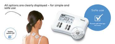 EM 80 3-in-1 - Aparato digital TENS/EMS | beurer