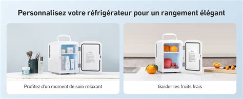 AstroAI Mini Frigo de Chambre Mini Réfrigérateur Voiture Portatif 4L