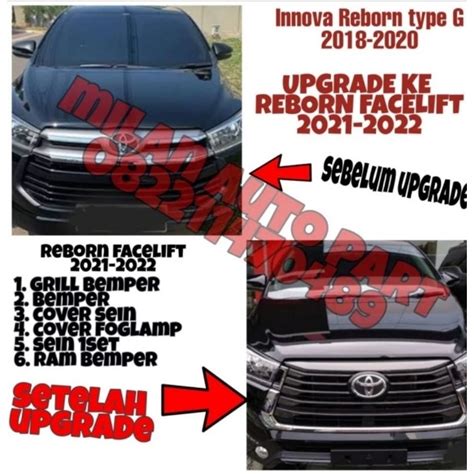 Jual Paket Upgrade Innova Reborn Venturer Facelift Tipe G V