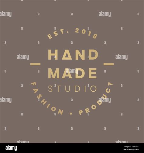 Handmade Crafts Logo Badge Vector Stock Vector Image And Art Alamy