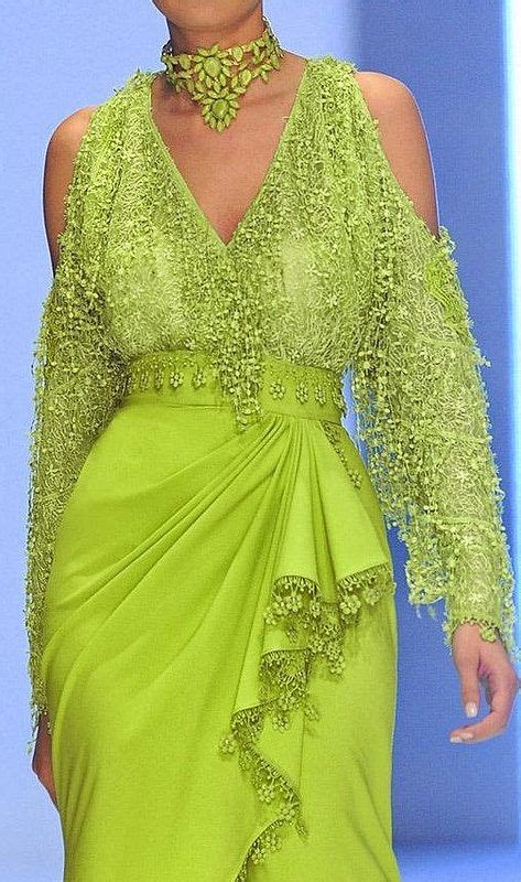 "Lime Green Haute Couture MNM Dress 2136" | Lime green dress, Green ...