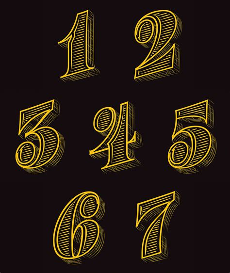 Variety Figures Numbers Typography Typography Served Hand Lettering