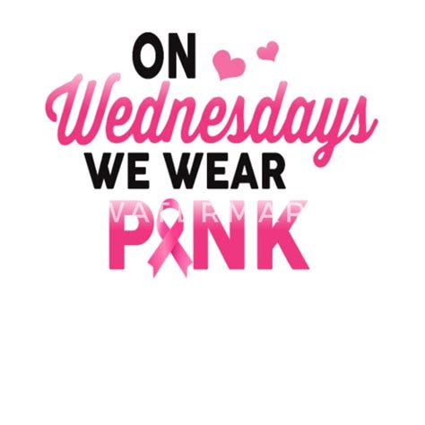 On Wednesday We Wear Pink Breast Cancer Awareness Mens T Shirt Spreadshirt