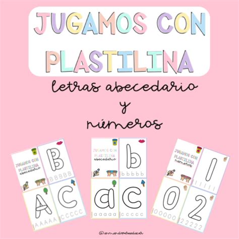 Plastilina Letras Y Números Un Mundo Para Educar