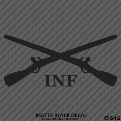 Infantry Crossed Rifles Army Military Vinyl Decal – S4S Designs