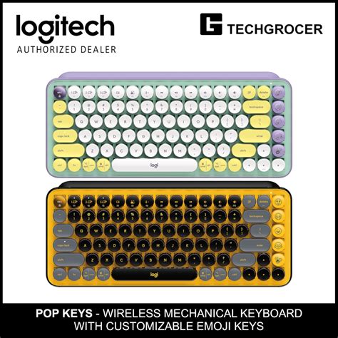 Logitech Pop Keys Wireless Bluetooth Mechanical Keyboard With